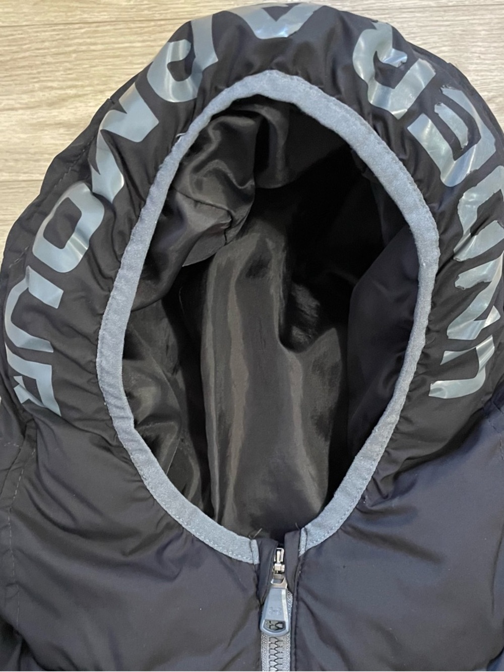 Under Armour Black Hooded Quilted Puffer Jacket - Picture 5 of 12